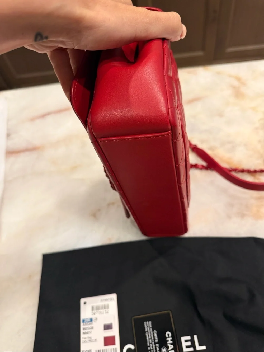CHANEL elegant red